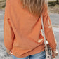 Letter Graphic Round Neck Long Sleeve Sweatshirt