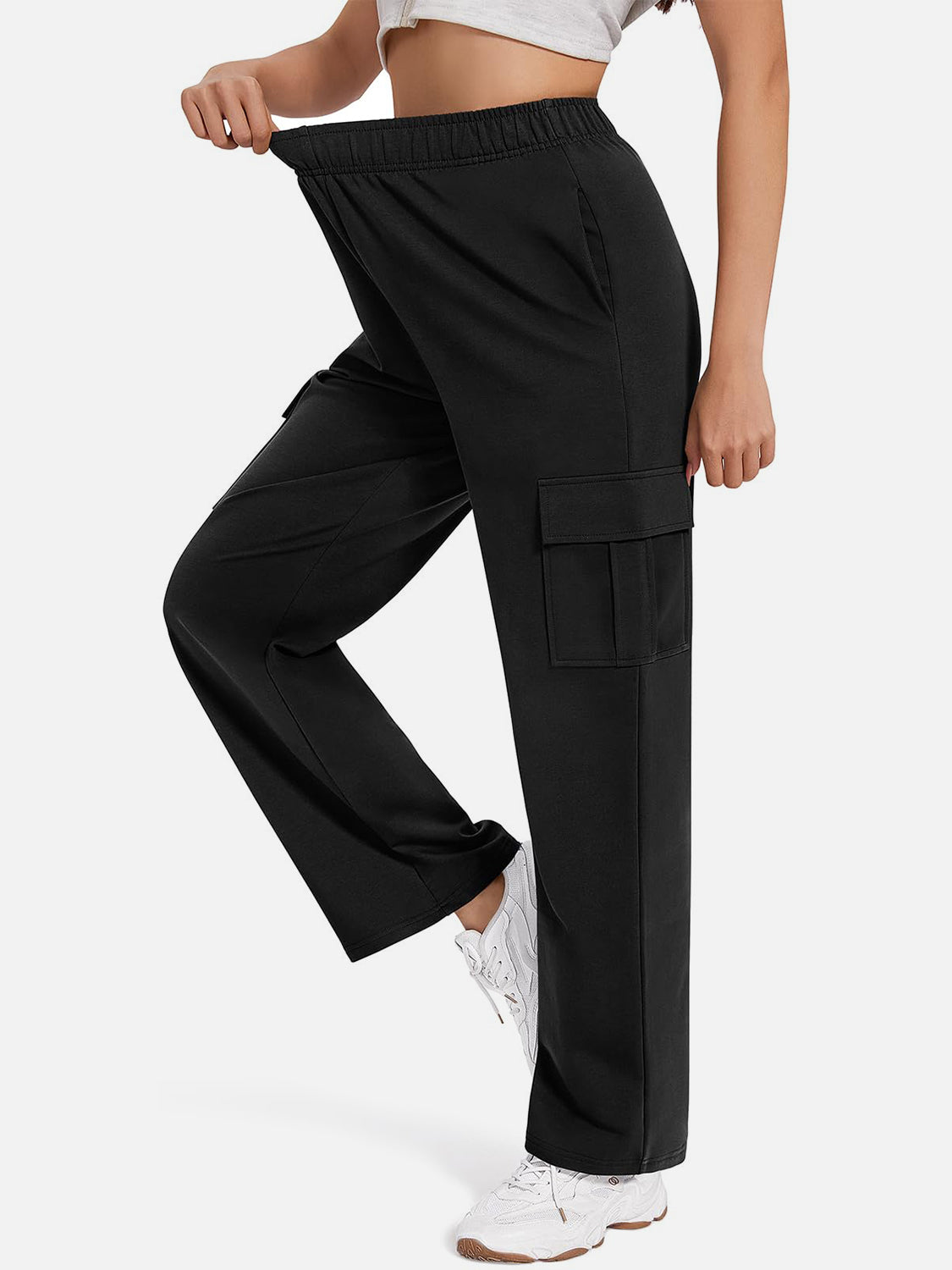 Pocketed High Waist Pants