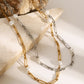 Stainless Steel Pearl Chain Necklace