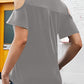 Full Size Half Zip Cold Shoulder Top