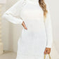Slit Turtleneck Long Sleeve Sweater