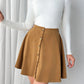 Buttoned Mini Skirt