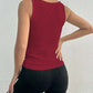 Lace Detail Square Neck Wide Strap Tank