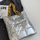 Bubble Texture Chain Handbag