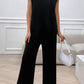 Devine Round Neck Short Sleeve Top and Pants Set