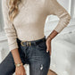 Mock Neck Long Sleeve Sweater