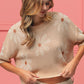 BiBi Floral Pattern Slit Sweater - Brand BiBi