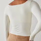 Square Neck Long Sleeve T-Shirt