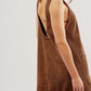 Mandy Round Neck Wide Strap Mini Dress with Pockets
