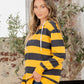Sew in Love Full Size Drawstring Striped Long Sleeve Hoodie