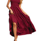 Tiered Smocked Wide Strap Dress