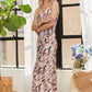 ADORA Watercolor V-Neck Midi Cami Dress