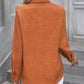 Button Up Collared Neck Long Sleeve Shirt