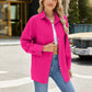 Full Size Collared Neck Long Sleeve Shirt