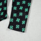 Lucky Clover Mock Neck Long Sleeve Bodysuit