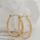 18K Gold-Plated Titanium Steel Earrings