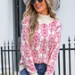Angel Wings Flower Turtleneck Long Sleeve Sweater