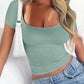 Devine Scoop Neck Short Sleeve T-Shirt