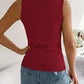 Openwork V-Neck Knit Vest