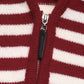 Perfee Striped Long Sleeve Hooded Sweater