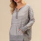 BiBi Striped Thumbhole Long Sleeve Top - Brand BiBi