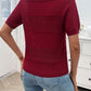 Round Neck Half Sleeve Knit Top