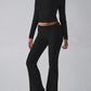 Devine Square Neck Long Sleeve Top and Pants Set
