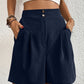 High Waist Shorts with Pockets
