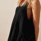 Devine Tied Scoop Neck Wide Strap Mini Dress