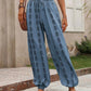 Tied Printed High Waist Pants