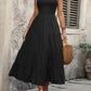 FULL SIZE Smocked Scoop Neck Sleeveless Tank Dress