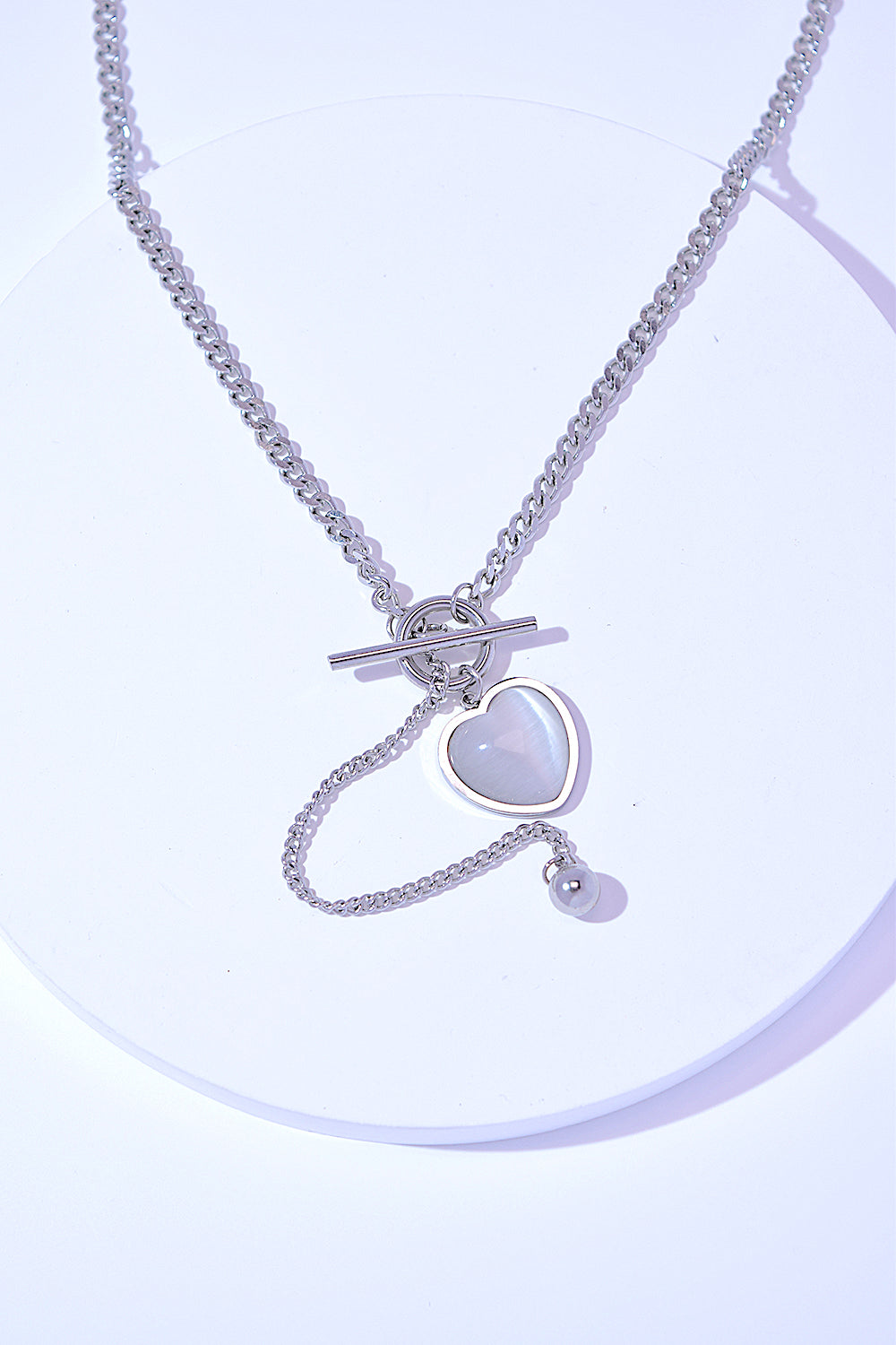 Vvan Titanium Steel Heart Necklace