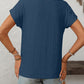 Mandy Eyelet Round Neck Short Sleeve Top