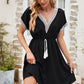 Tassel V-Neck Short Sleeve Dress