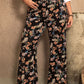Plus Size Wide Leg Printed Pants