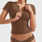 Lovelet Half Zip Short Sleeve T-Shirt