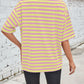 Lovelet Striped Round Neck Half Sleeve T-Shirt