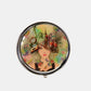Nicole Lee USA Print Metallic Circular Large Pill Case