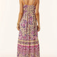 FULL SIZE Printed Scoop Neck Midi Cami Dress
