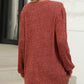 Full Size Pocketed Round Neck Long Sleeve T-Shirt