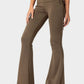 Drawstring Ruched Flare Pants