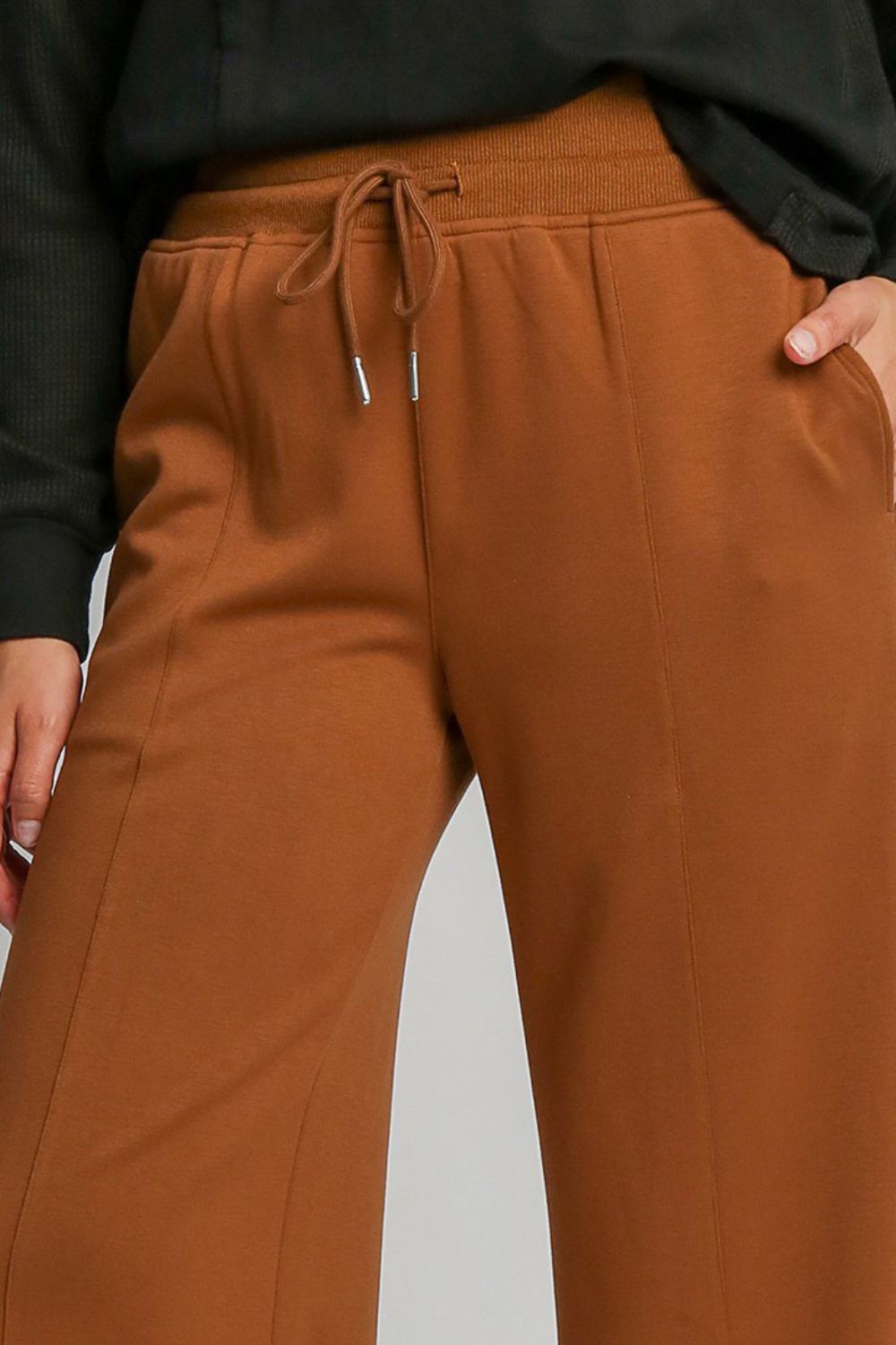 Umgee Drawstring Wide Leg Pants with Pockets *