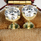925 Sterling Silver 1 Carat Moissanite 4-Prong Stud Earrings