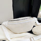 Corduroy Adjustable Strap Crossbody Bag with Pouch