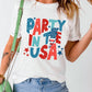 Letter Graphic Round Neck Short Sleeve T-Shirt