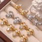 Titanium Steel Bow Stud Earrings