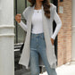 Pocketed Open Front Cap Sleeve Cardigan