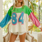 BiBi Color Block Patched Long Sleeve Top - Brand BiBi