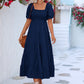 Tiered Smocked Short Sleeve Dress