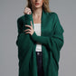 Open Front Batwing Sleeve Cardigan